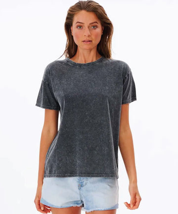 Rip Curl Plains Oversized Womens Tee - Vintage Black